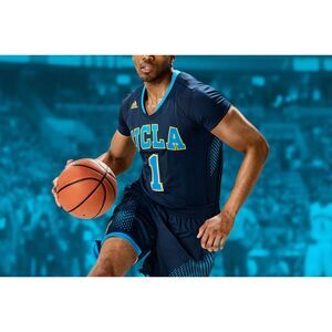 Adidas UCLA Short Sleeve Basketball Jersey Embroidered Neckline #3 - Men's Small